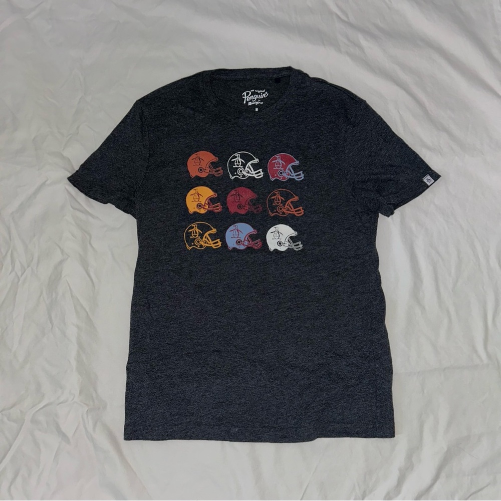 Penguin Football Helmet Tee